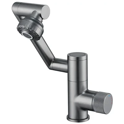 Змішувач для кухні під фільтр із гнучким зливом faucet AND938 Чорний