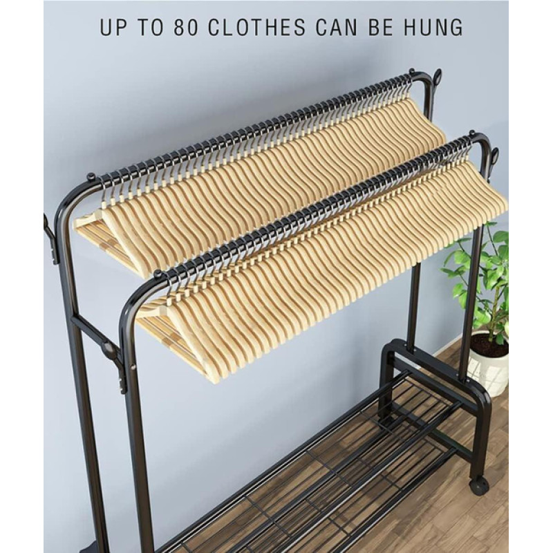 Стійка-вішалка для одягу та взуття подвійна Multipurpose Hanger