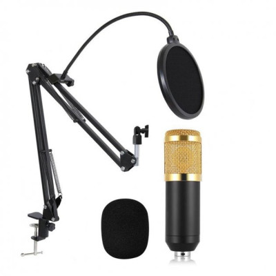 Студійний мікрофон Music M-800U зі стійким та вітрозахистом Студійний мікрофон Music M-800U зі стійким та вітрозахистом