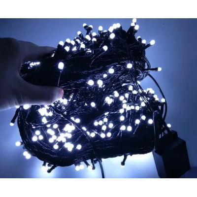 Світлодіодна Гірлянда нитка 401 led RGB різнокольорова (чорний провід)