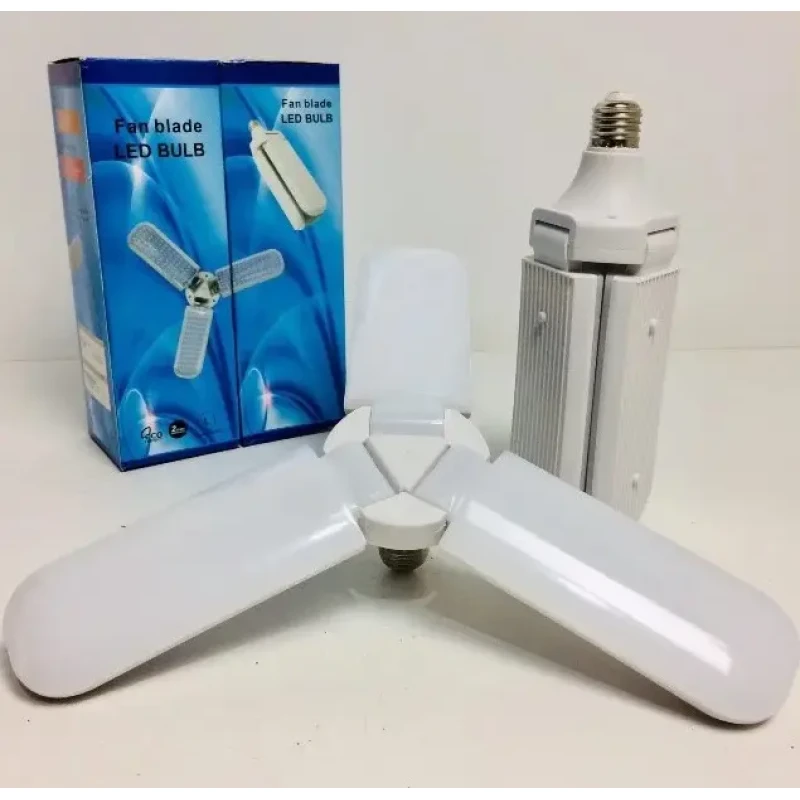 Світлодіодна лампа Fan Blade Led 45W E27 потрійна у формі вентилятора