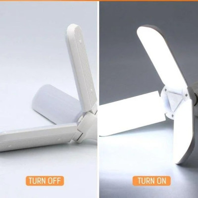 Світлодіодна лампа Fan Blade Led 45W E27 потрійна у формі вентилятора