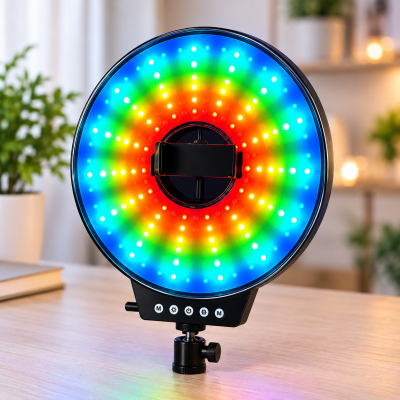 Світлодіодна LED лампа MJ-261 / Світлодіодна LED лампа для селфі / Кільцева лампа RGB 26 см з USB підключенням