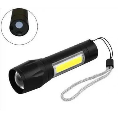Світлодіодний ліхтарик Bailong Police COB USB BL-511 BL-515 BL-513 у пластиковому чохлі