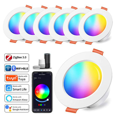 Світильник розумний Tuya Smart LED WiFi вбудований 2700-6500 K 10W Світильник розумний Tuya Smart LED WiFi вбудований 2700-6500 K 10W