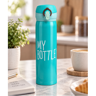 Термос My Bottle на 500 мл / Термокухоль на клямці / Герметичний термокухоль