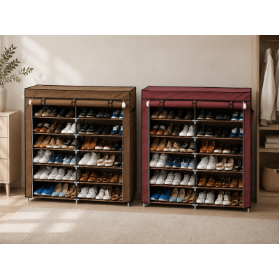 Тканинна шафа для зберігання взуття Shoe Cabinet 118х30х120 см