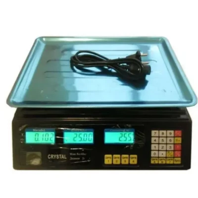 Торгівельні електроваги з лічильником ціни Crystal CR 50 kg 6v (2gm)