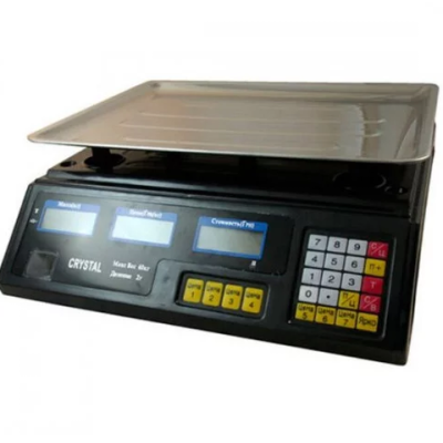 Торгівельні електроваги з лічильником ціни Crystal CR 50 kg 6v (2gm)