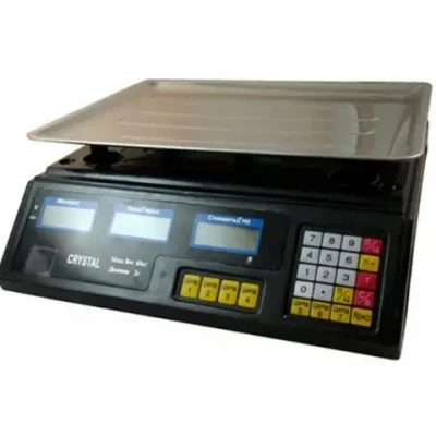 Торгівельні електроваги з лічильником ціни Crystal CR 50 kg 6v (2gm)