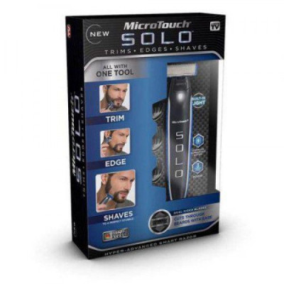 Чоловічий тример Micro Touch Solo, Машинка для стрижки бороди 3 в 1 Чоловічий тример Micro Touch Solo, Машинка для стрижки бороди 3 в 1