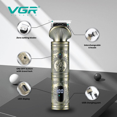 Тример для стрижки з LED-дисплеєм VGR V-962 Тример для стрижки з LED-дисплеєм VGR V-962