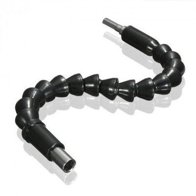 Подовжувач гнучкий для викрутки та дриля Snake Bit 30см чорний