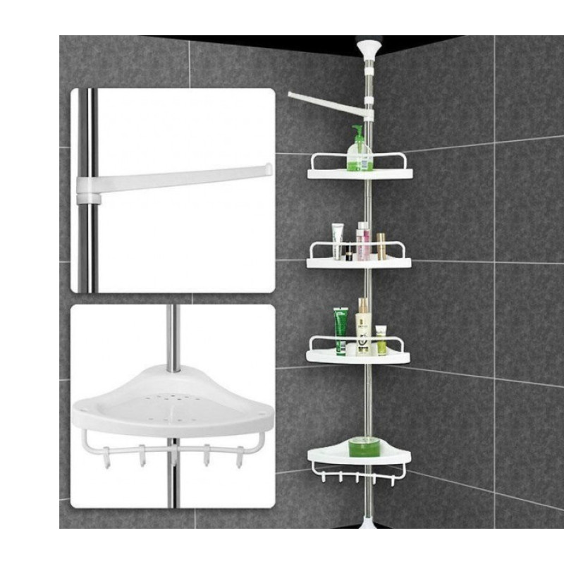 Кутова полиця для ванної кімнати Multi Corner Shelf, металева