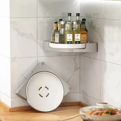 Кутова обертова полиця для ванної кімнати Multi Functional Rotational Tray Кутова обертова полиця для ванної кімнати Multi Functional Rotational Tray