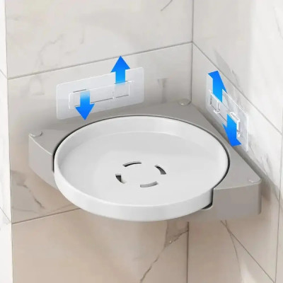 Кутова обертова полиця для ванної кімнати Multi Functional Rotational Tray Кутова обертова полиця для ванної кімнати Multi Functional Rotational Tray