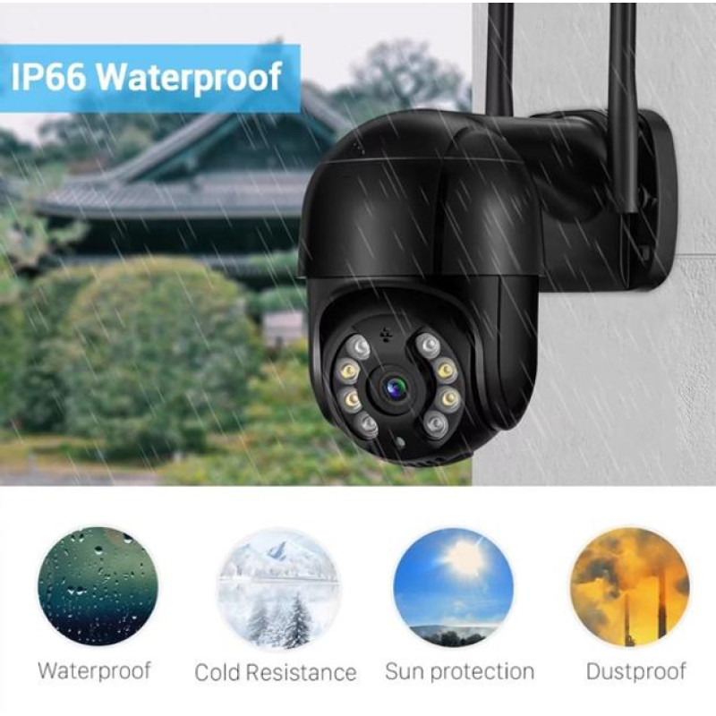 Вулична поворотна IP-камера WI-FI ,А8 / 4mp 360 (A8) monitor ICSSE