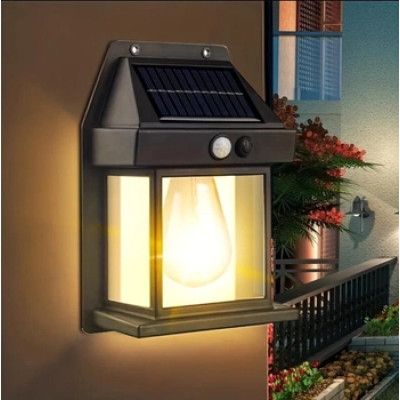 Вуличний світильник Solar Interaction Wall Lamp BK-888 із датчиком руху на сонячній батареї
