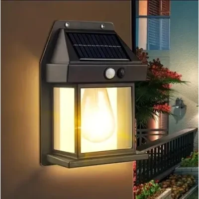 Вуличний світильник Solar Interaction Wall Lamp BK-888 із датчиком руху на сонячній батареї