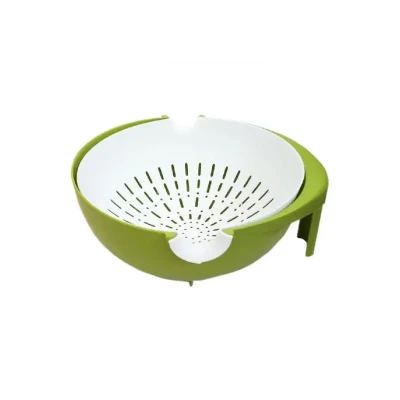 Універсальна миска – дуршлаг Mesh Strainer Drain Basket ∙ Господарський силіконовий кошик зі зливом 2в1