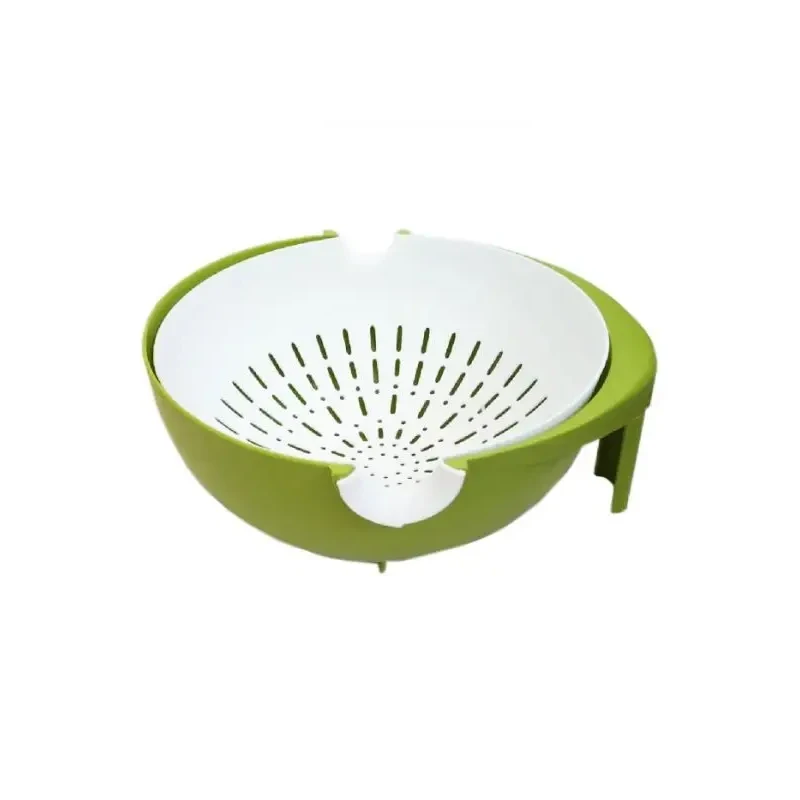 Універсальна миска – дуршлаг Mesh Strainer Drain Basket ∙ Господарський силіконовий кошик зі зливом 2в1