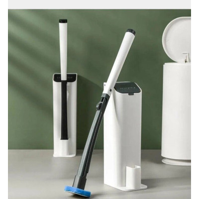 Універсальна щітка для прибирання ванної зі змінними насадками MTS clip type removable toilet brush