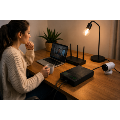 UPS-Power Bank 20000mAh для роутерів та відеокамер 5V/9V/12V+USB / Джерело безперебійного живлення / Повербанк для роутера UPS-Power Bank 20000mAh для роутерів та відеокамер 5V/9V/12V+USB / Джерело безперебійного живлення / Повербанк для роутера