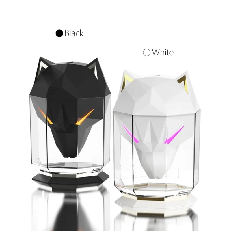 Зволожувач повітря портативний  WOLF Air Humidifier, аромадифузор електричний з резервуаром для ефірної олії, ультразвуковий, 650 мл