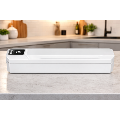 Вакуумний пакувальник пакетів Vacuum Sealer / Автоматичний побутовий вакууматор з пакетами, вакуумайзер для пакування та зберігання їжі
