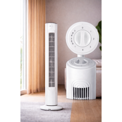 Вентилятор колонний підлоговий DOMOTEC MS-1627 45Вт Білий