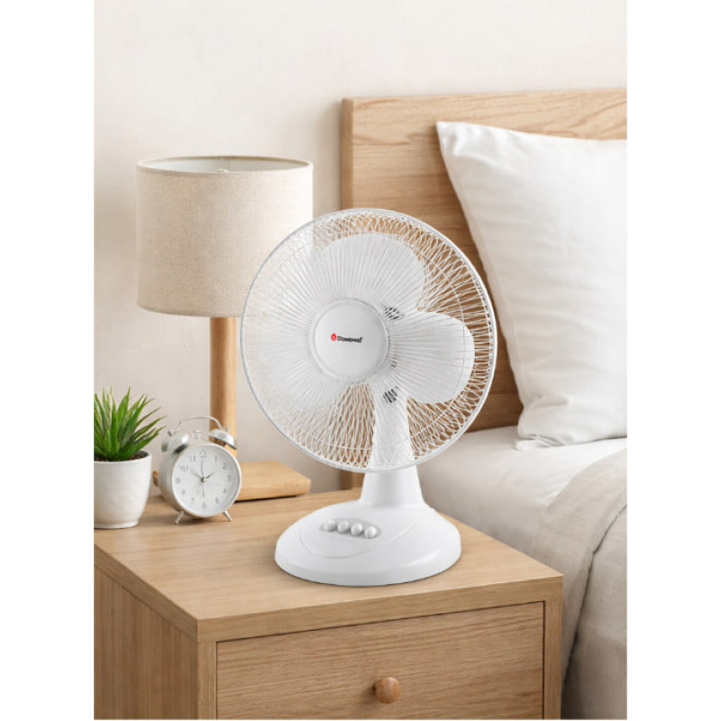 Вентилятор настільний DOMOTEC MS-1626 White з автоповоротом 3 режими 40 Вт