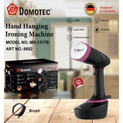 Вертикальний відпарювач Domotec MS1317B ручний 1500 Вт об'ємом 400 мл