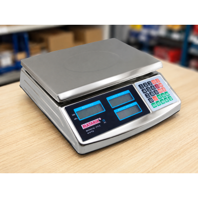Ваги торговельні MATARIX MX-413 50кг / Ваги товарні з подвійним табло