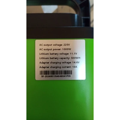 Портативна електростанція ZXX Super Power 500Wh (1000W, 220V)