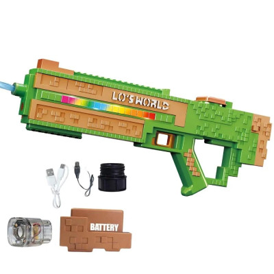 Водяний електричний пістолет зі світлом / Водяний автомат Electric Water Gun / Водяний бластер SQ011B Водяний електричний пістолет зі світлом / Водяний автомат Electric Water Gun / Водяний бластер SQ011B