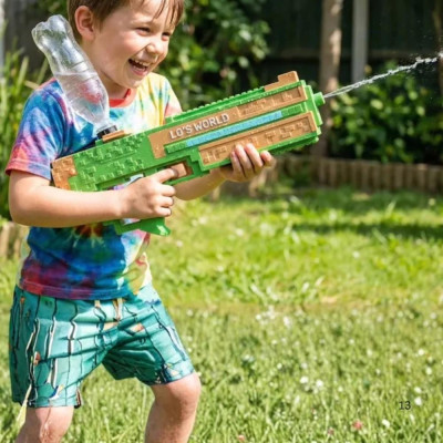 Водяний електричний пістолет зі світлом / Водяний автомат Electric Water Gun / Водяний бластер SQ011B Водяний електричний пістолет зі світлом / Водяний автомат Electric Water Gun / Водяний бластер SQ011B