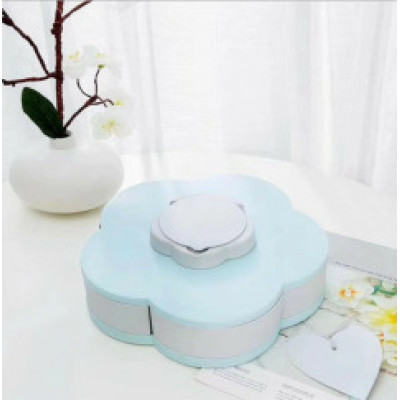 Складна двоярусна цукерка SUNROZ Flower Candy Box, що обертається, для цукерок і фруктів