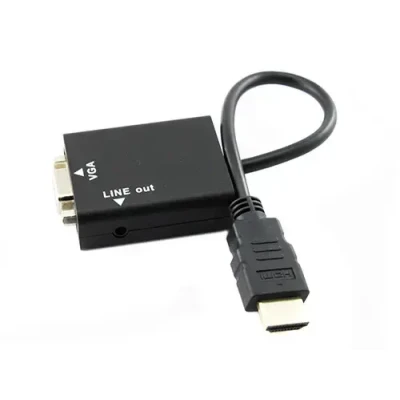 Відеоадаптер HDMI - VGA конвертер відео + аудіо 1080P