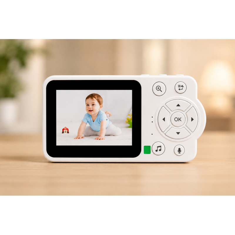 Відеоняня C3 з LCD-дисплеєм 2,8 дюйма / Відеоняня з нічним баченням та двостороннім зв'язком