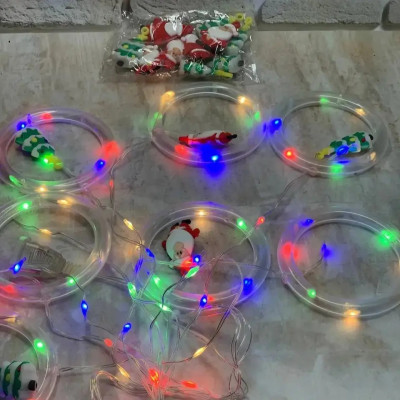 Xmas штора Кільця з фігурами 3m*70cm 110L M Мультикольорові Xmas штора Кільця з фігурами 3m*70cm 110L M Мультикольорові