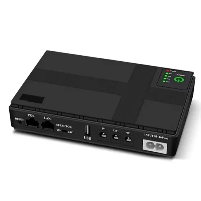 ДБЖ для роутера UPS DC1018P, 10400 mAh 18W, оптики, терміналу, відеокамери, 5V/9V/12V