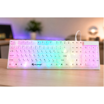 Ігрова клавіатура з підсвічуванням RGB 104 К101 / Клавіатура від USB / Мембранна клавіатура