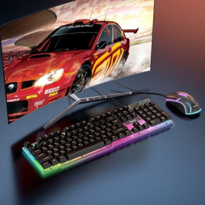 Ігрова клавіатура та мишка Hoco GM11 з підсвічуванням RGB Ігрова клавіатура та мишка Hoco GM11 з підсвічуванням RGB