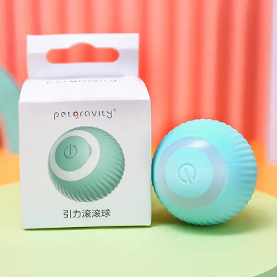 Іграшка для кішки USB smart м'яч-кулька PetGravity з хаотичним рухом та світловою панеллю Іграшка для кішки USB smart м'яч-кулька PetGravity з хаотичним рухом та світловою панеллю