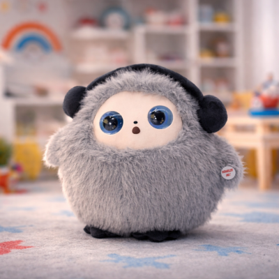 Іграшка зі штучним інтелектом Bobo / Інтерактивна плюшева іграшка BOBO з AI, голосом і LED очима / Розумна іграшка  22х25см