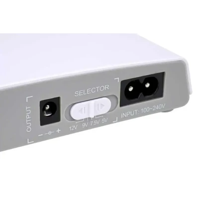 Джерело безперебійного живлення для роутера (ДБЖ) 5/9/12в - USB безперебійник 12 вольт 32.56Wh (УПС) білий