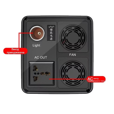 Зарядна станція Yachu 12,8V/12Ah/200W Повербанк із розеткою 220В | Інвертор акумуляторний