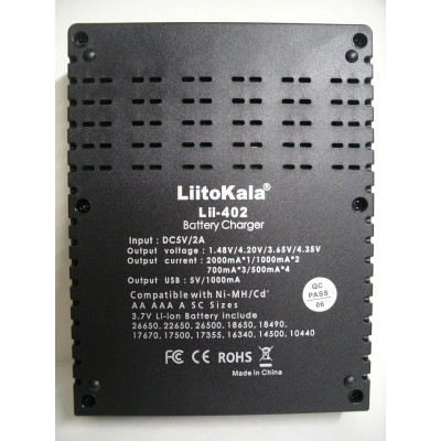 Зарядний пристрій LiitoKala Engineer Lii-402 Зарядний пристрій LiitoKala Engineer Lii-402