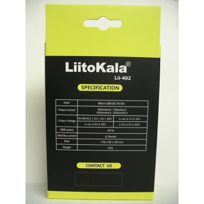 Зарядний пристрій LiitoKala Engineer Lii-402 Зарядний пристрій LiitoKala Engineer Lii-402