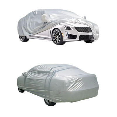 Захисний чохол-тент для авто від снігу, дощу, сонця XXL - 580x175x120 см, одношарова захисна накидка на машину, автомобільний тент